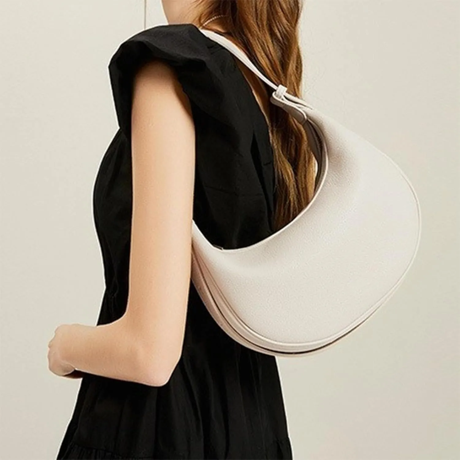 YYW Hobo Shoulder Bag for Women, PU Leather Clutch Purse Handbag Tote Bags with Zipper